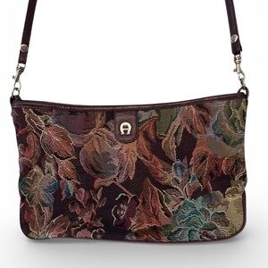 Etienne Aigner Women’s Floral Tapestry Handbag Purse